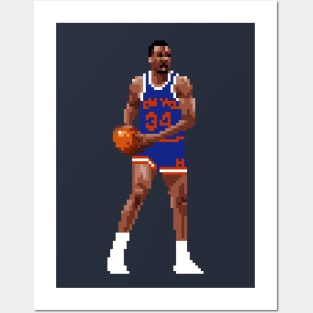 Charles Oakley Pixel Dribble Posters and Art